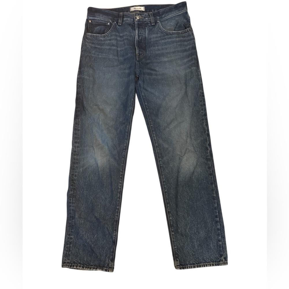 Madewell The Dean Easy Straight Jean | Greendale Wash | Size 27